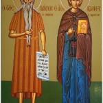 15 Ocak. Saygıdeğer Babalarımız, Thebedli Pavlus ve Yuhanna Kalivit
