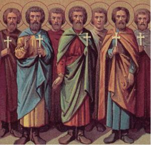 24  Haziran Aziz şehitler Orentyus, Farnakyus,Eros, Firmus, Firminus, Kiryakus ve Longinus